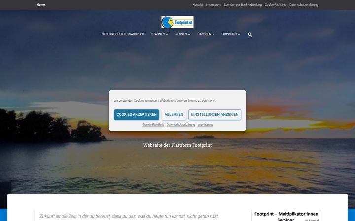 Screenshot of footprint.at