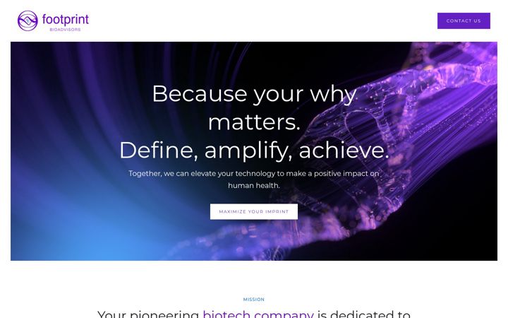 Screenshot of footprintbioadvisors.com