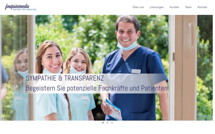 Screenshot of footprintmedia.de