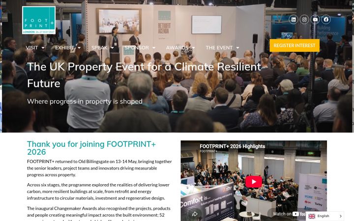 Screenshot of footprintplus.com
