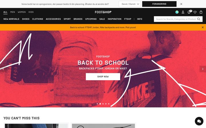 Screenshot of footshop.com