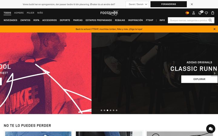 Screenshot of footshop.es