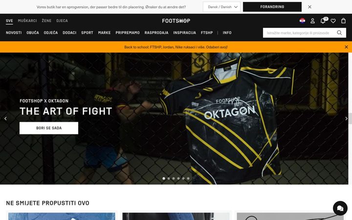 Screenshot of footshop.hr