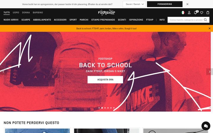 Screenshot of footshop.it