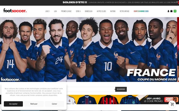 Екранна снимка на footsoccerpro.co