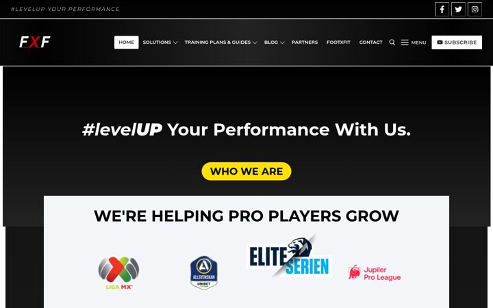 Screenshot of footxfit.com
