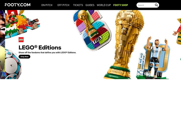 Screenshot of footy.com