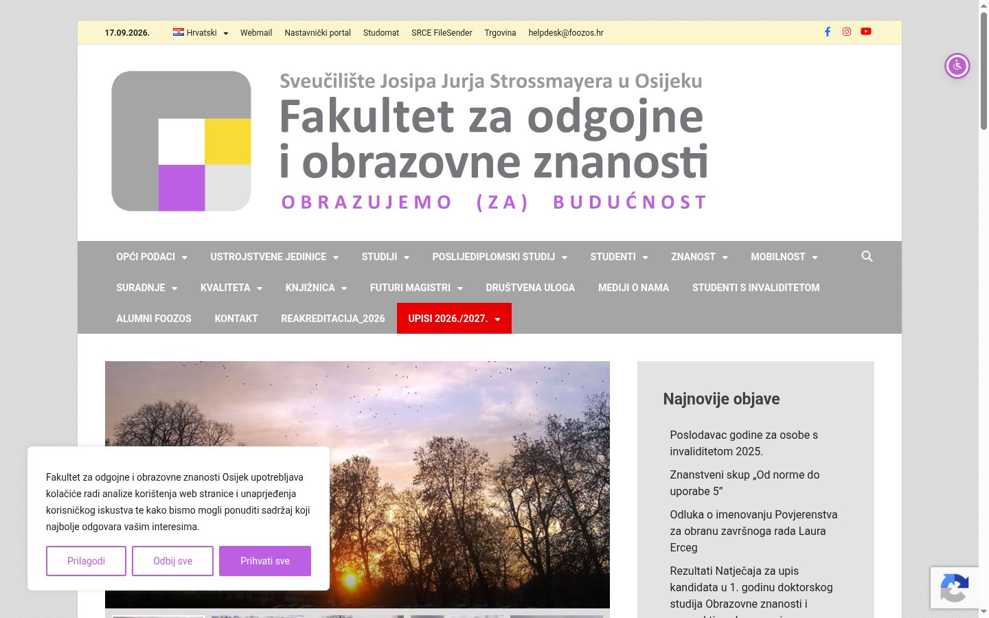 Capture d'écran de la bannière de consentement affichée avant toute interaction