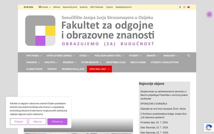 Screenshot of foozos.hr