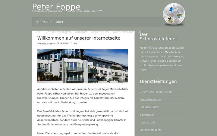Screenshot of foppe-schornsteinfeger.de