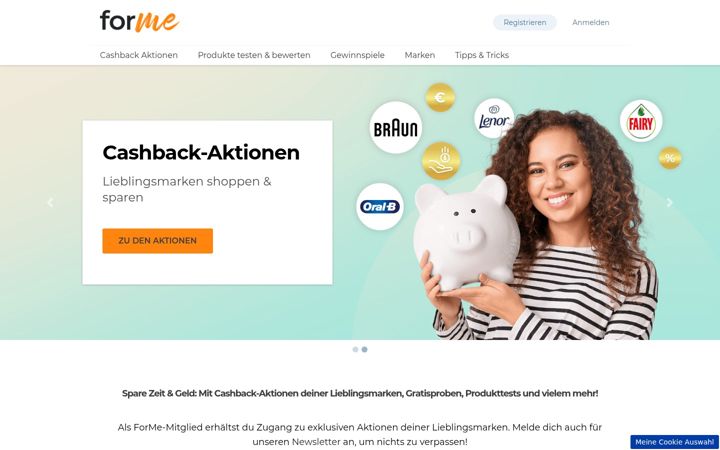 Snímek obrazovky for-me-online.de