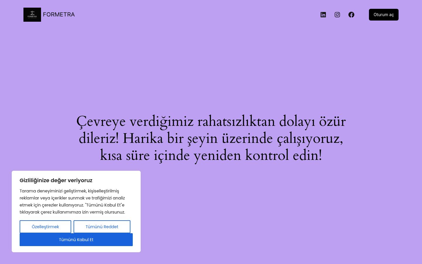 Sutikimo reklamjuostės, rodytos prieš bet kokią sąveiką, ekrano kopija