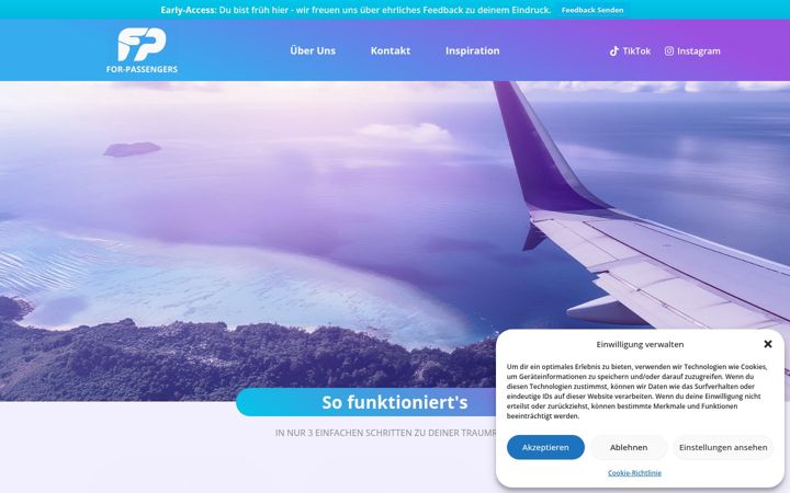 Screenshot of for-passengers.com