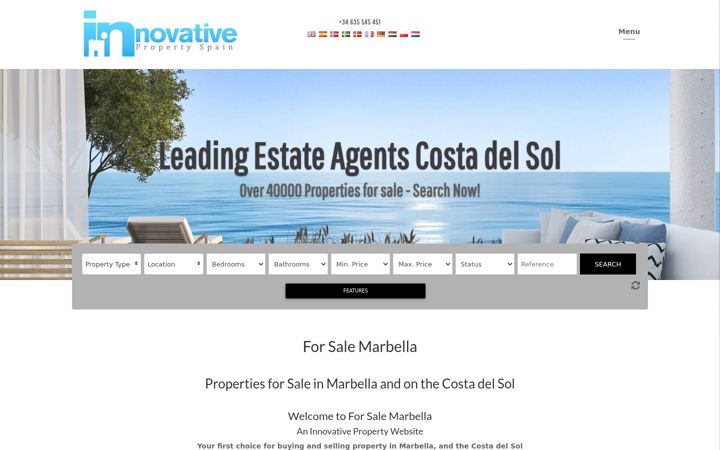Screenshot of for-sale-marbella.com