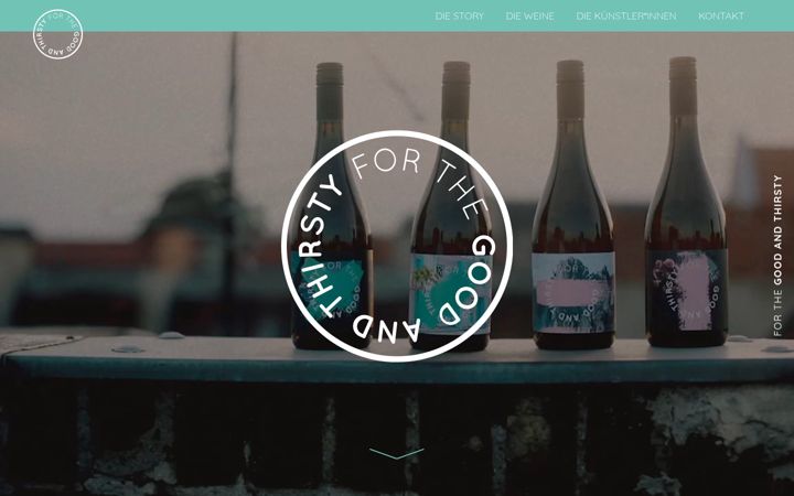 Screenshot of for-the-good-and-thirsty.de