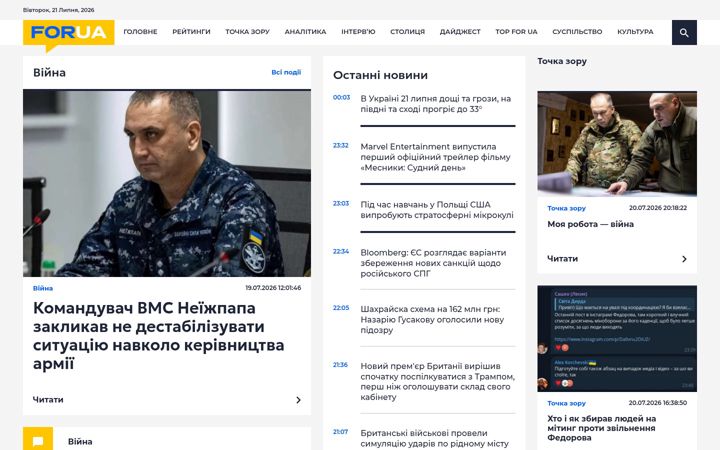 Screenshot of for-ua.com