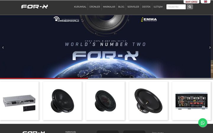 Captură de ecran a for-x.com.tr