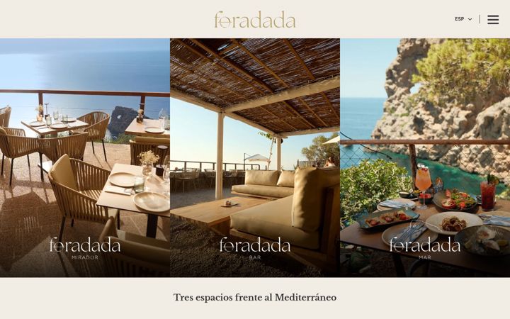 Screenshot of foradadarestaurant.com
