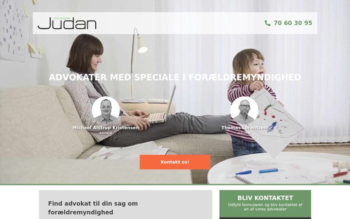 Screenshot of foraeldremyndighed-samvaer.dk