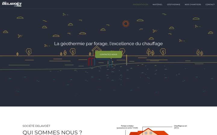 Screenshot of forage-geothermie.com