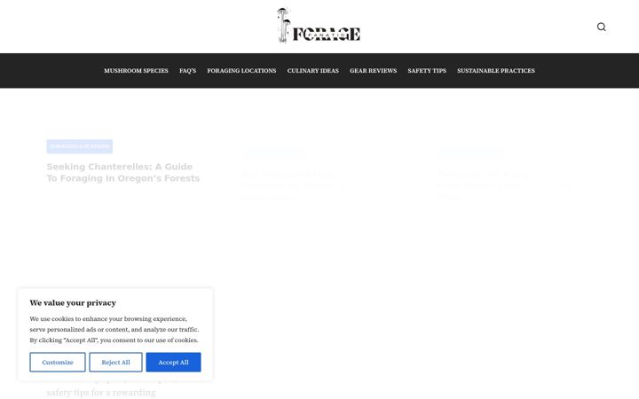Screenshot of foragefanatic.com