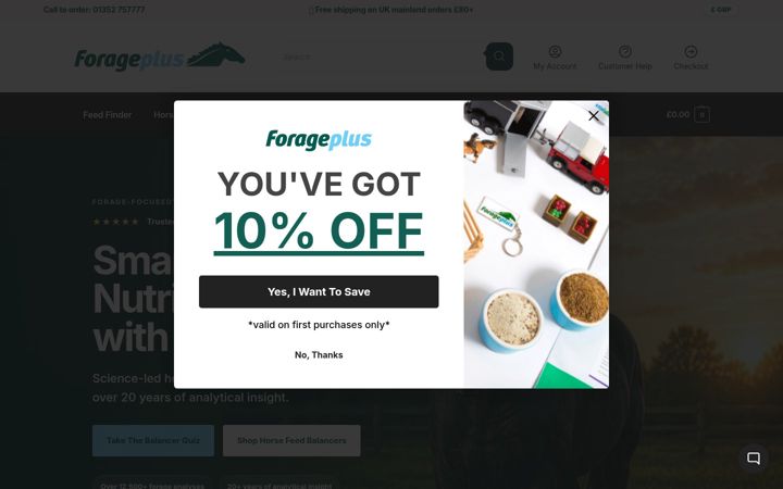 Screenshot of forageplus.co.uk