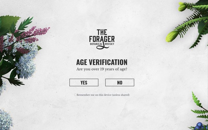 Screenshot of foragerwhisky.com