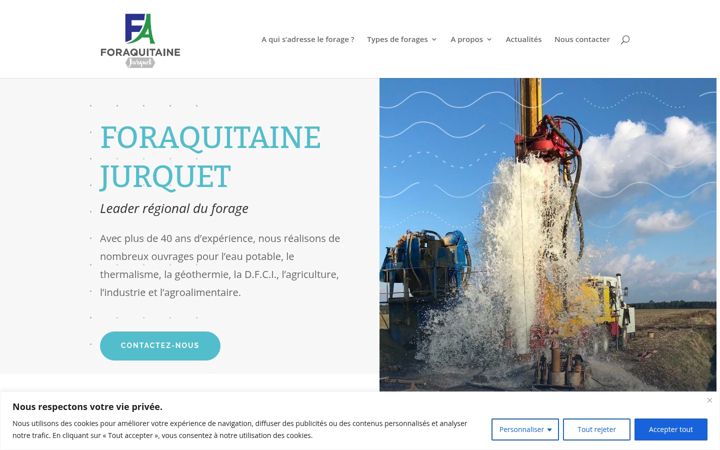 Screenshot of forages-foraquitaine-jurquet.fr
