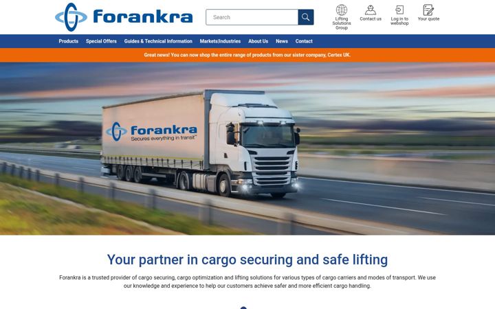 Screenshot of forankra.co.uk