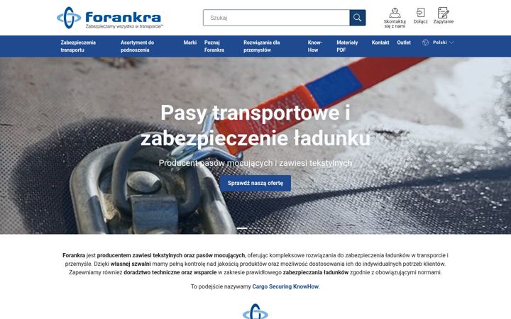 Screenshot of forankra.pl
