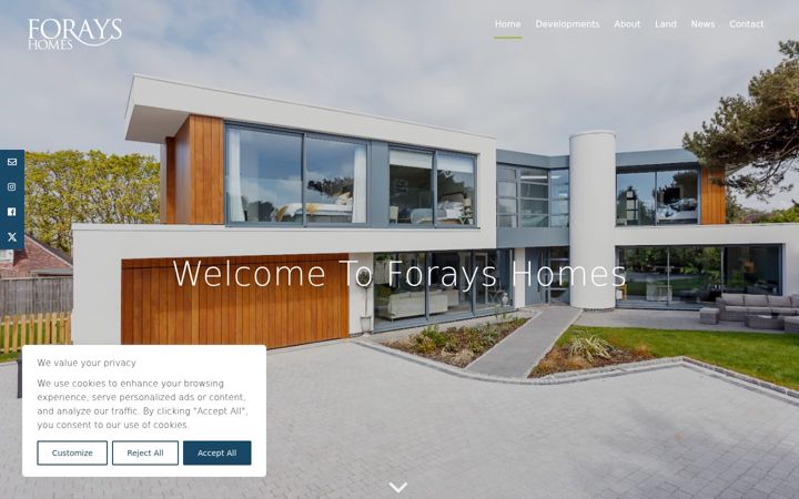Screenshot of forays.co.uk