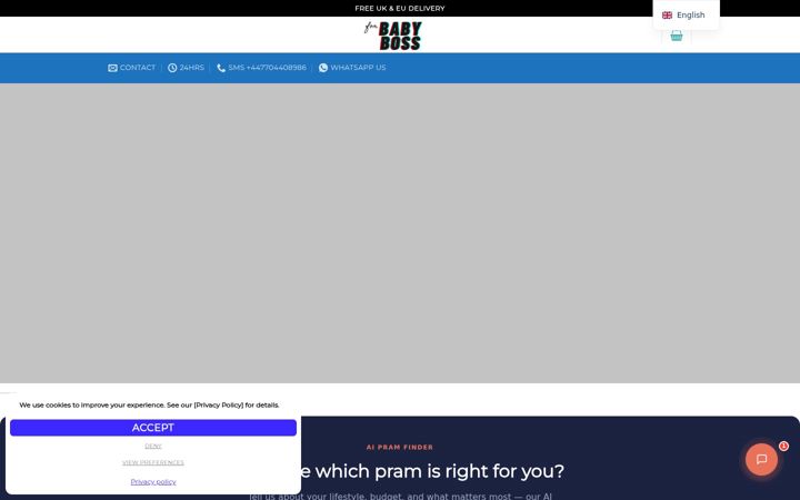 Screenshot of forbabyboss.com