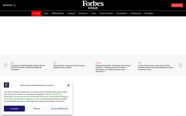 Screenshot of forbesafrique.com