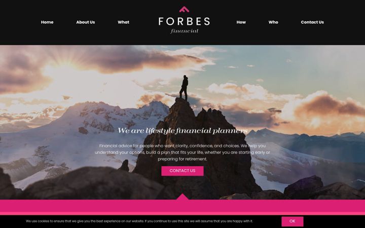 Screenshot of forbesfinancial.co.uk