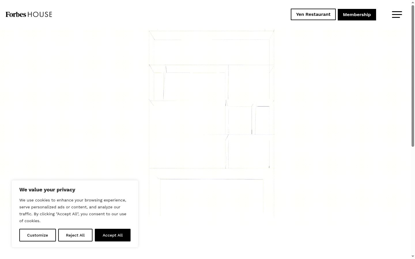 Capture d'écran de la bannière de consentement affichée avant toute interaction