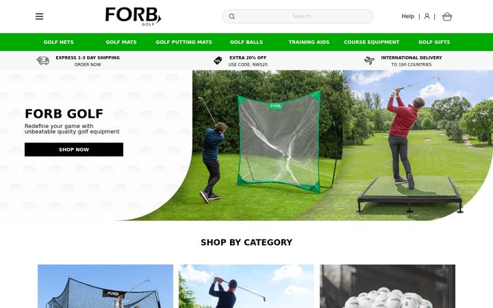 Screenshot of forbgolf.com