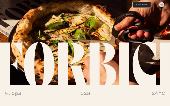Screenshot of forbicirestaurant.com
