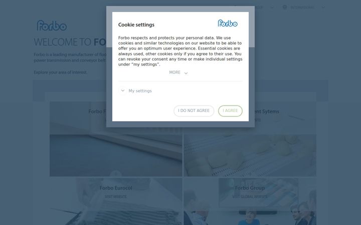 Screenshot di forbo.com