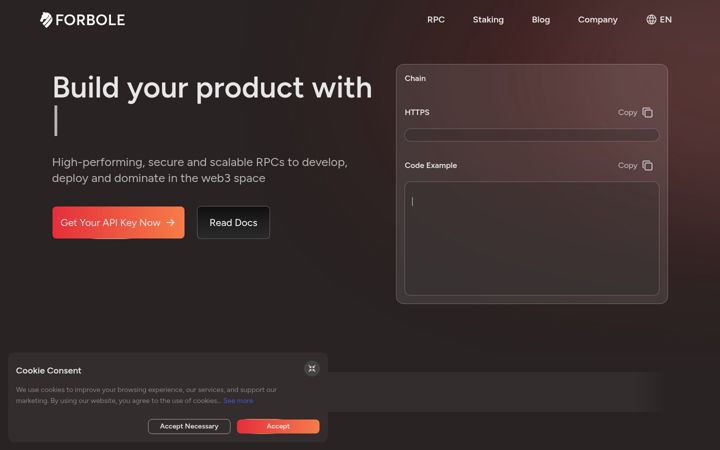 Screenshot of forbole.com