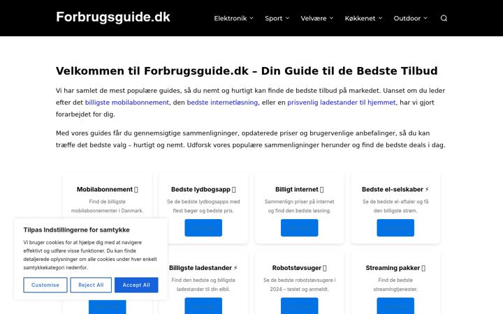 Screenshot of forbrugsguide.dk