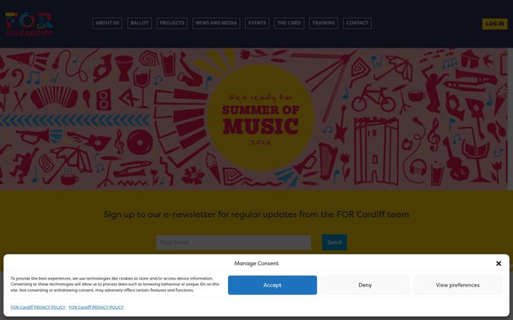 Screenshot of forcardiff.com