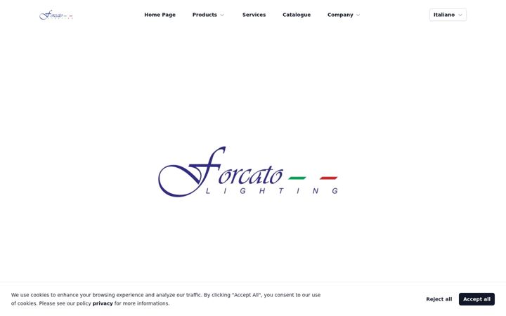 Screenshot of forcatolighting.com