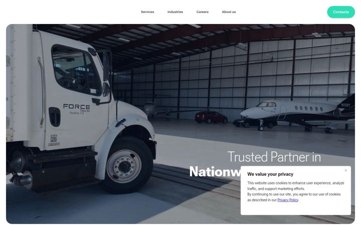 Screenshot of force-trans.com
