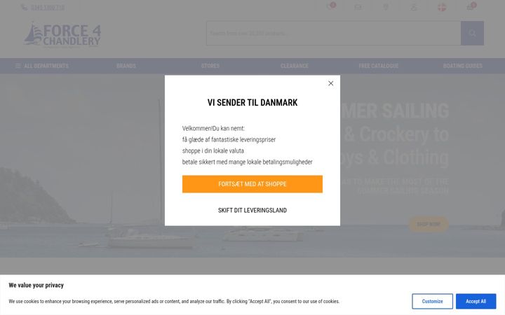 Skærmbillede af force4.co.uk