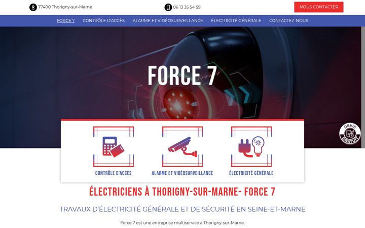 Screenshot of force7-services.fr