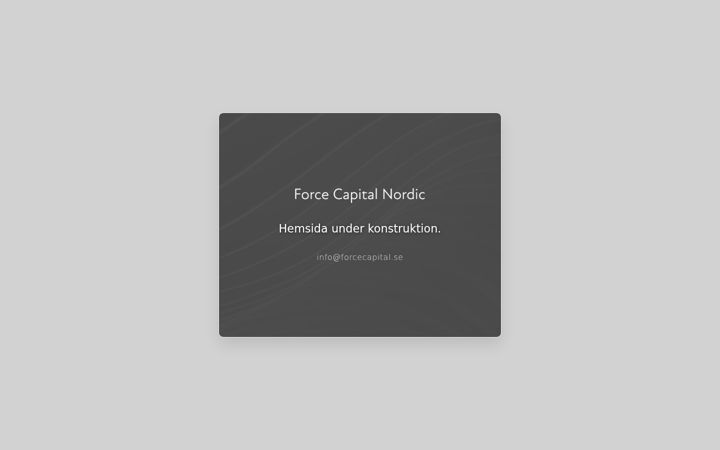 Screenshot of forcecapital.se