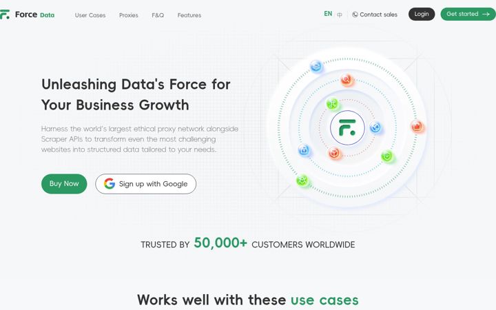 Screenshot of forcedata.net