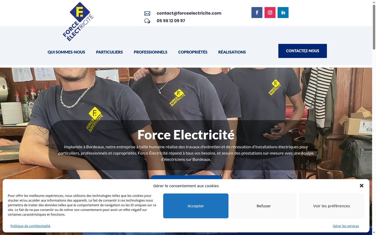 Screenshot des Einwilligungsbanners vor jeglicher Interaktion
