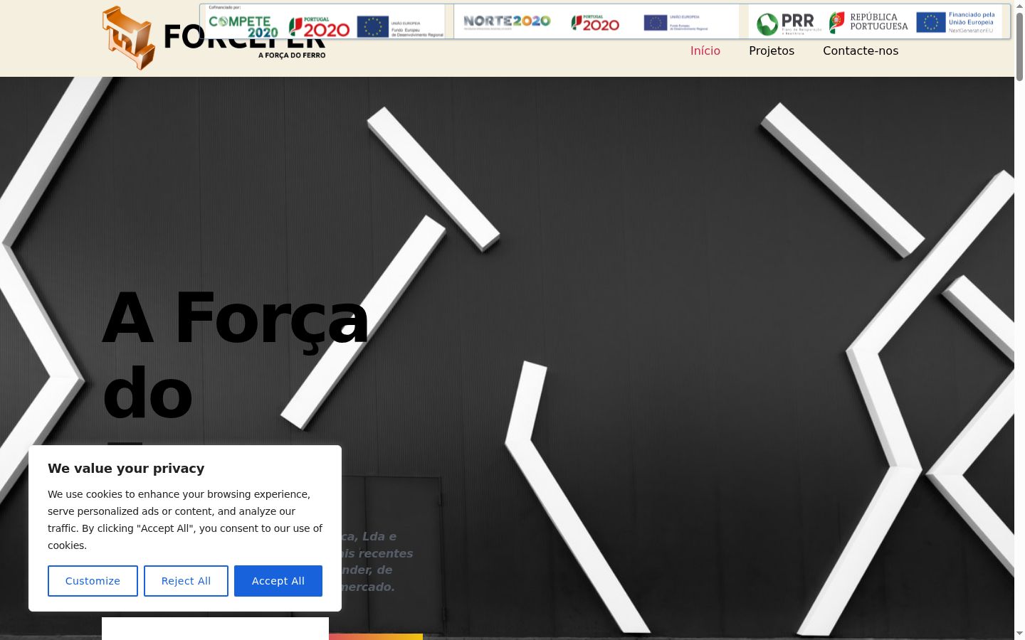 Screenshot des Einwilligungsbanners vor jeglicher Interaktion