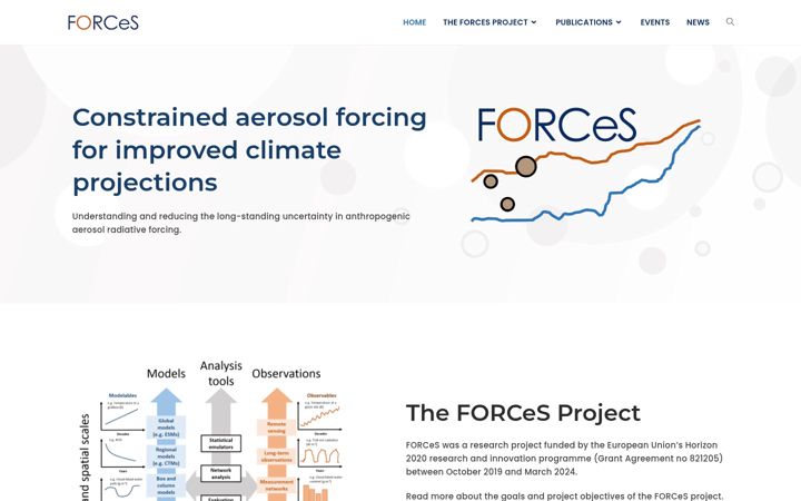Screenshot of forces-project.eu
